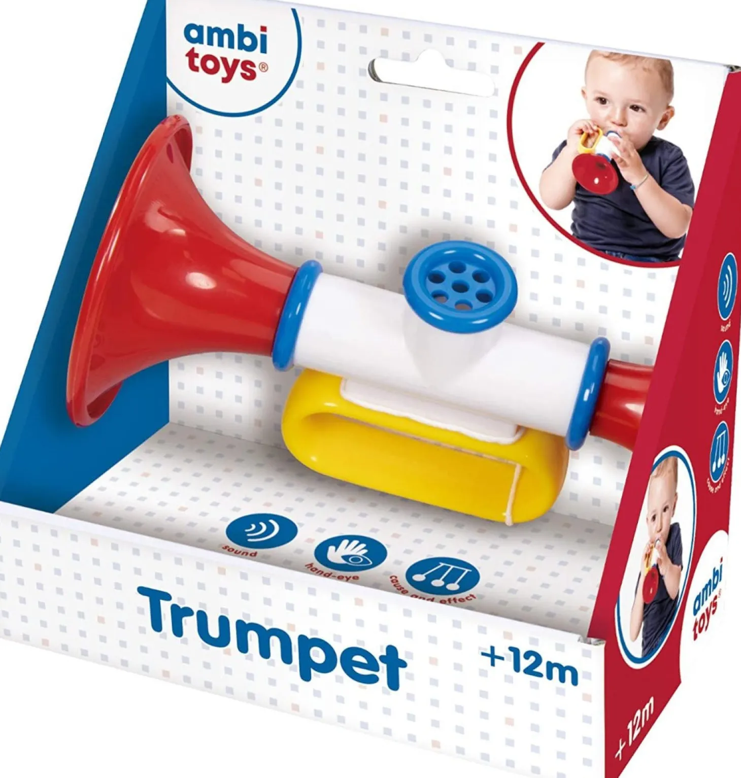 Ambi Toys Trumpet, Musical Baby Toy