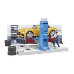 Bruder bworld Car Service Repair Shop Set, 62110