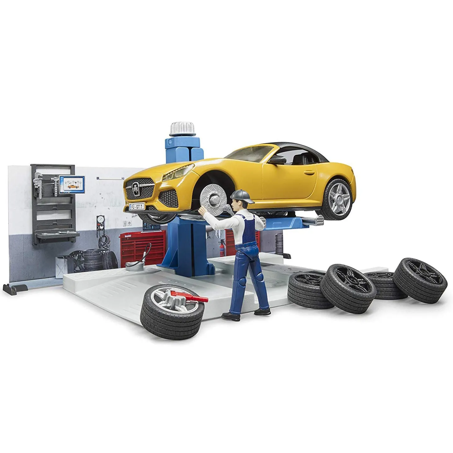 Bruder bworld Car Service Repair Shop Set, 62110