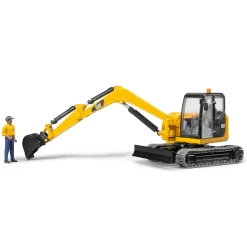 Bruder CATERPILLAR Mini Excavator with Worker