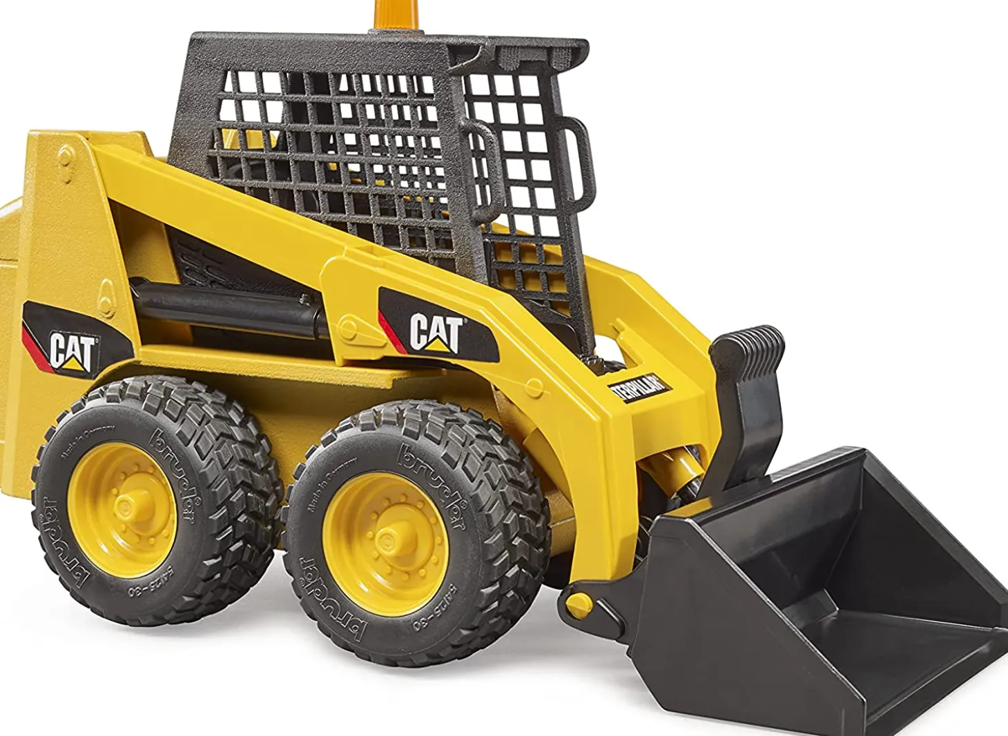Bruder CATERPILLAR Skid Steer Loader with Scoop, Auger and Jackhammer