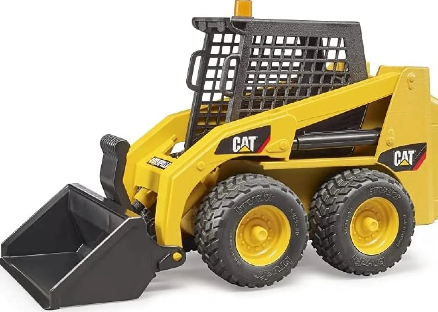 Bruder CATERPILLAR Skid Steer Loader with Scoop, Auger and Jackhammer