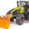 Bruder CLAAS Axion 950 with Snow Chains and Snow Blade