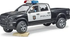 Bruder Dodge RAM 2500 Police Pickup Truck with Policeman Action Figure, Light & Sound Module