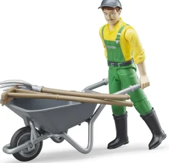 Bruder Farmer Action Figure with Farm Accessories Set