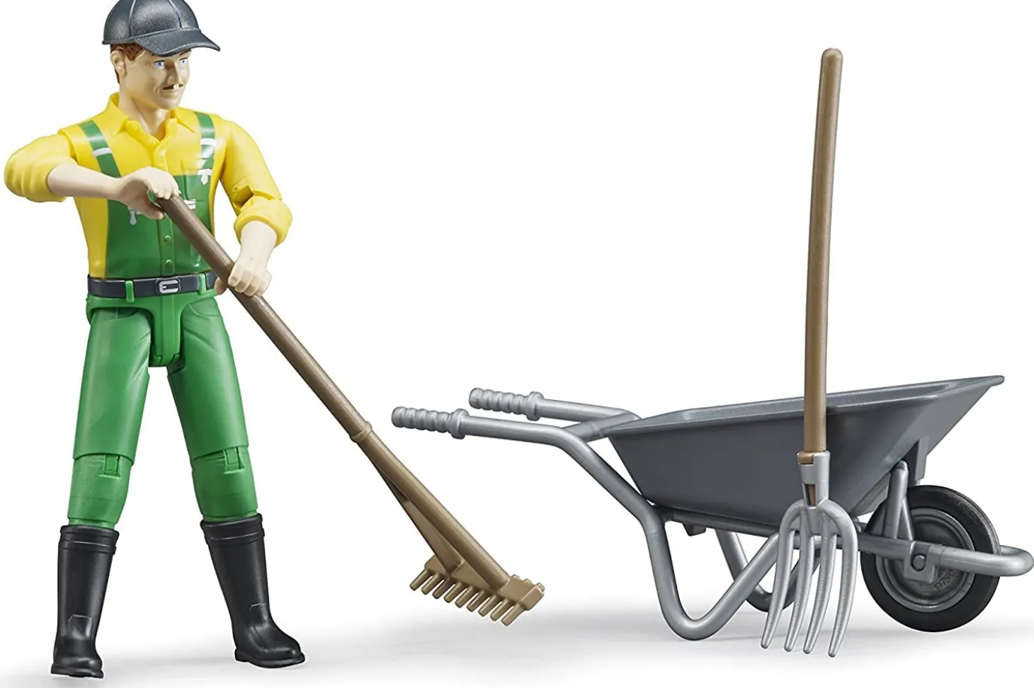 Bruder Farmer Action Figure with Farm Accessories Set