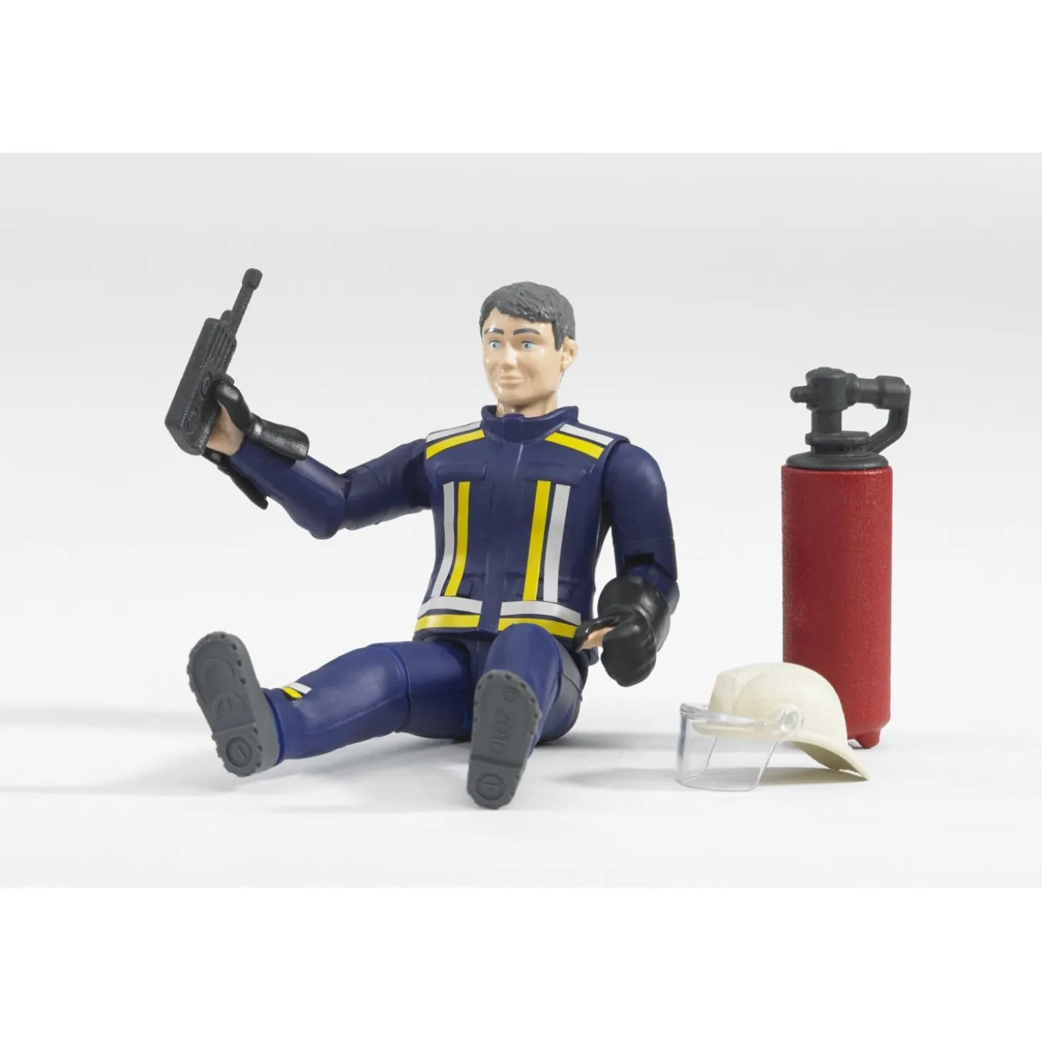 Bruder Fireman Action Figure with Firefighting Accessories, 60100