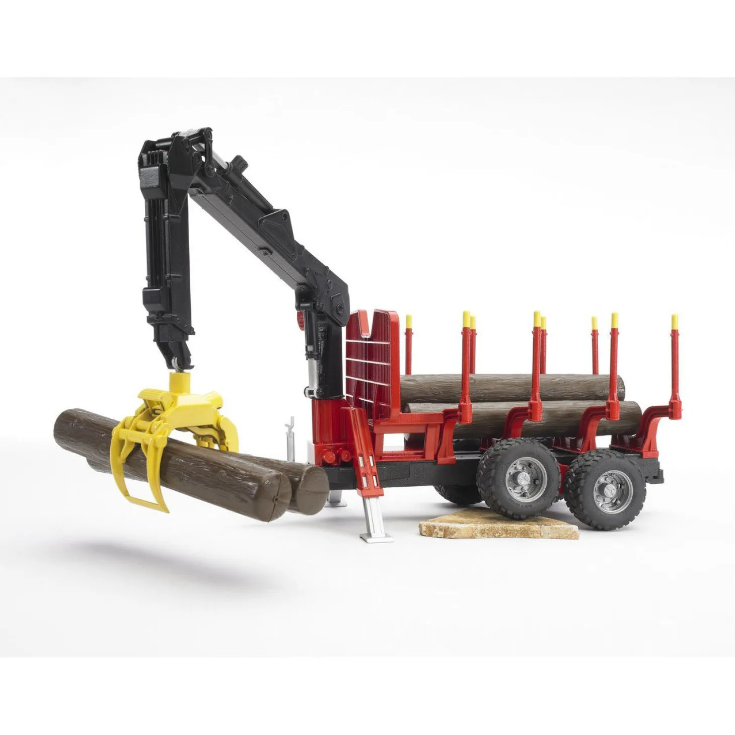 Bruder Forestry Trailer with Crane, Grapple and 4 Logs