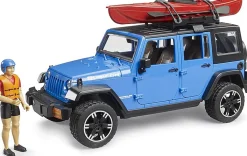 Bruder Jeep Wrangler Rubicon Unlimited with Kayak and Kayaker
