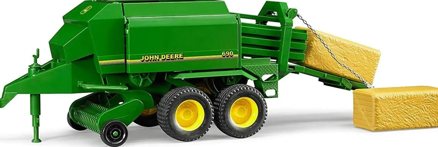 Bruder John Deere Big Hay Bale Press for Farm Playsets