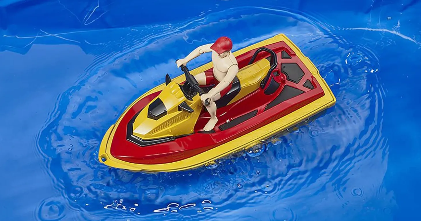 Bruder Life Guard Station with Quad, Personal Water Craft and Lifeguard Action Figure