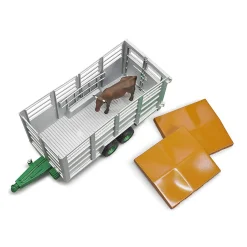 Bruder Livestock Trailer with 1 Cow