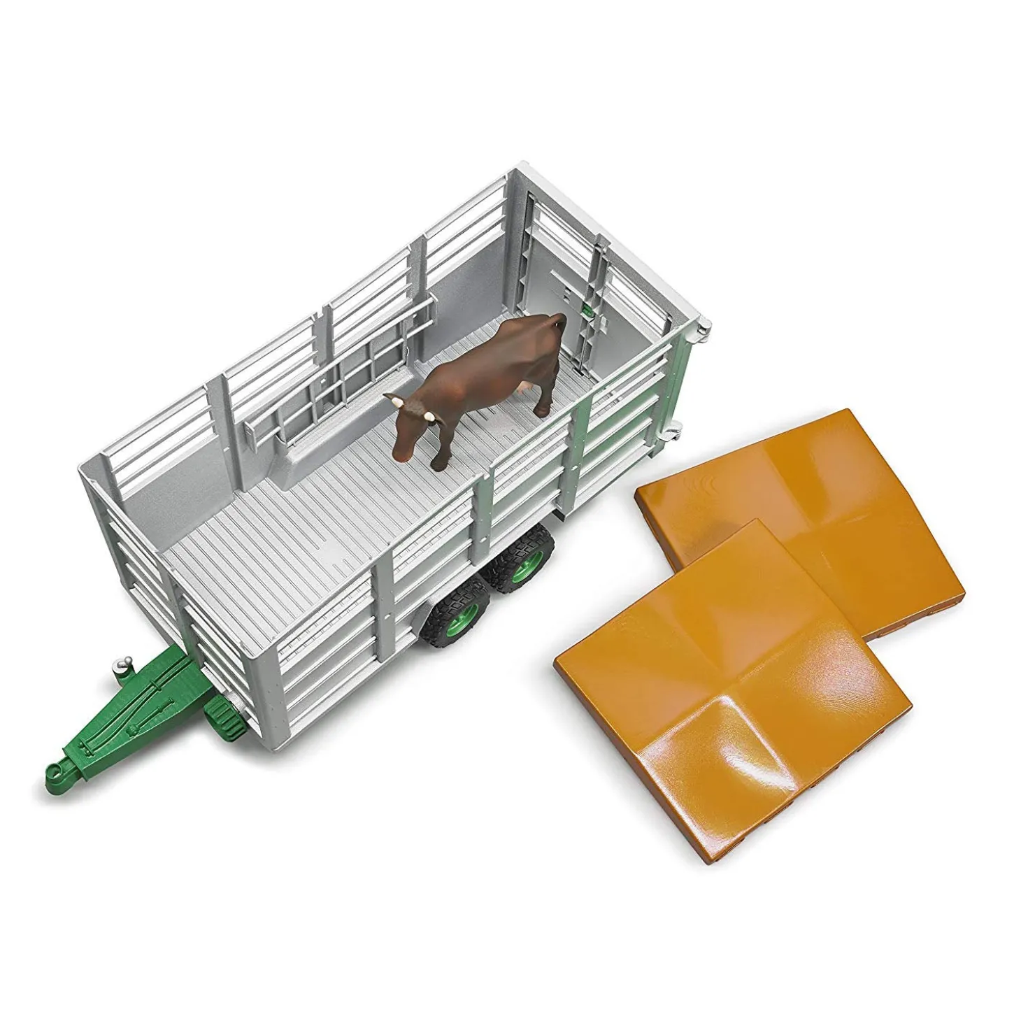 Bruder Livestock Trailer with 1 Cow