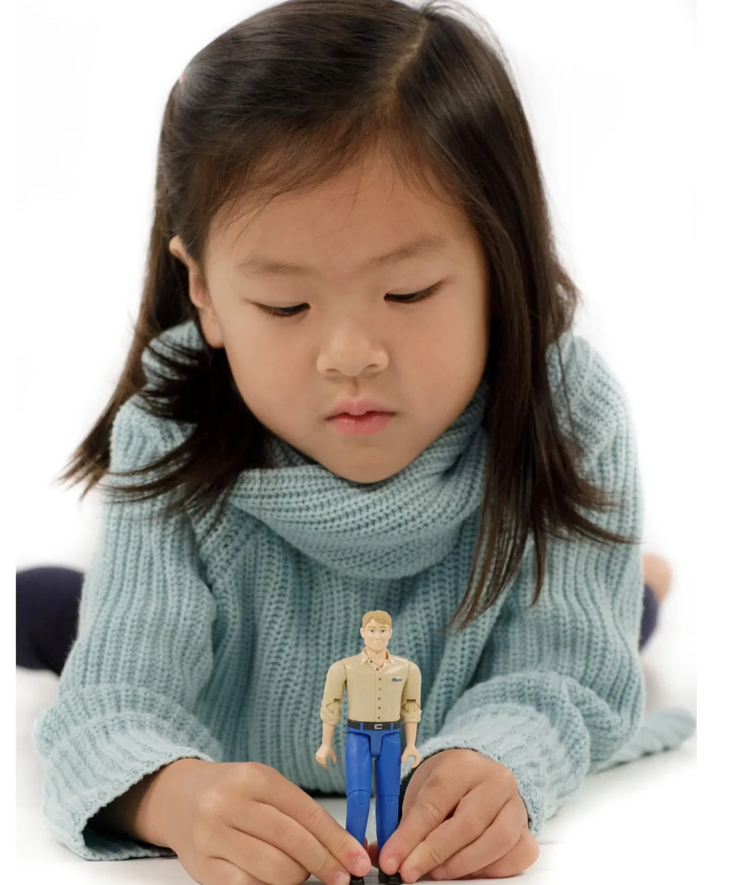 Bruder Man Action Figure with Light Skin, Blue Jeans, 60006