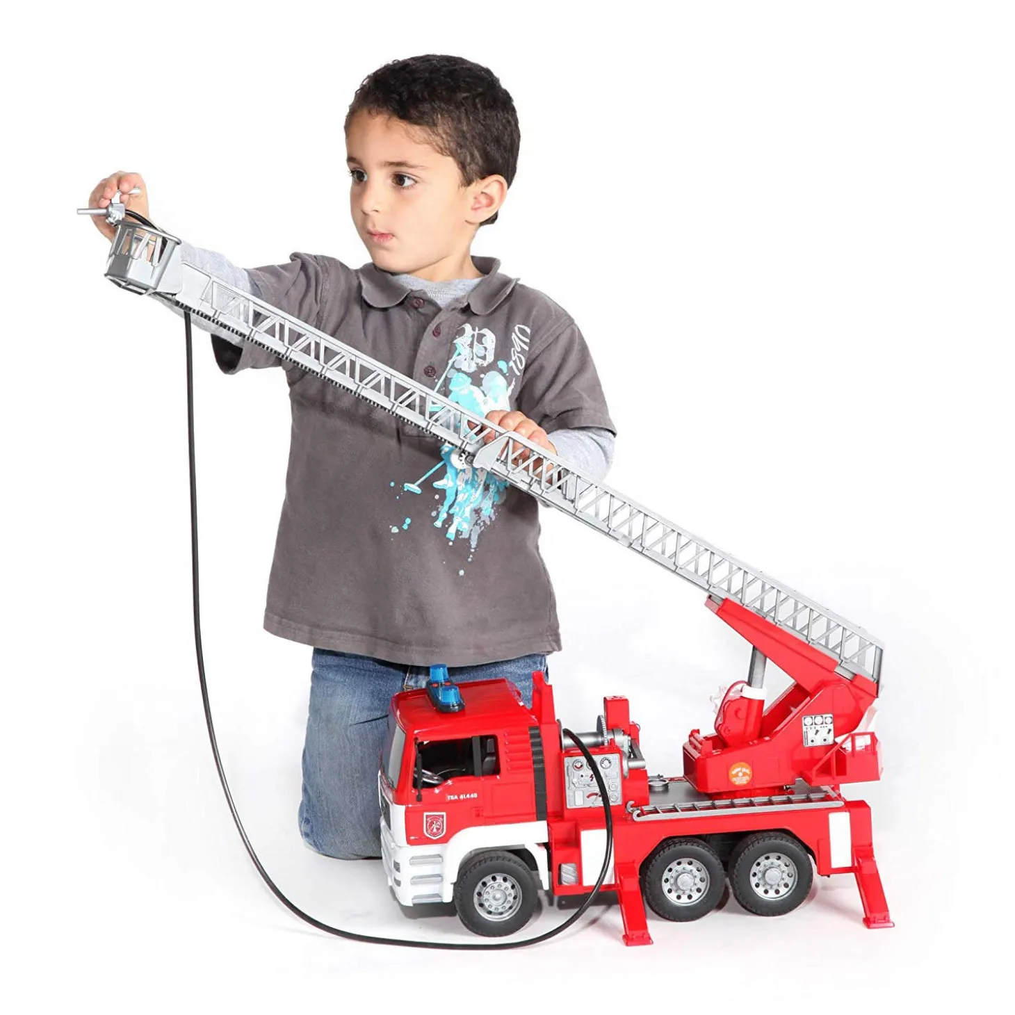 Bruder MAN Fire engine with water pump with Light/Sound Mod.
