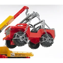 Bruder MAN TGA Tow Truck with Cross Country Vehicle