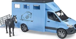 Bruder MB Sprinter Animal Transporter with Horse