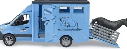 Bruder MB Sprinter Animal Transporter with Horse