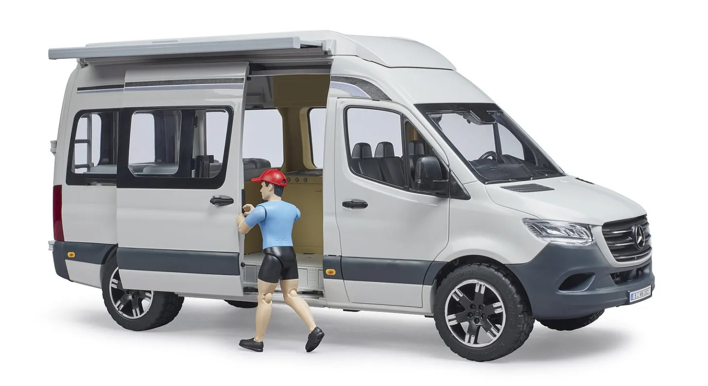 Bruder MB Sprinter Camper with Driver 02672