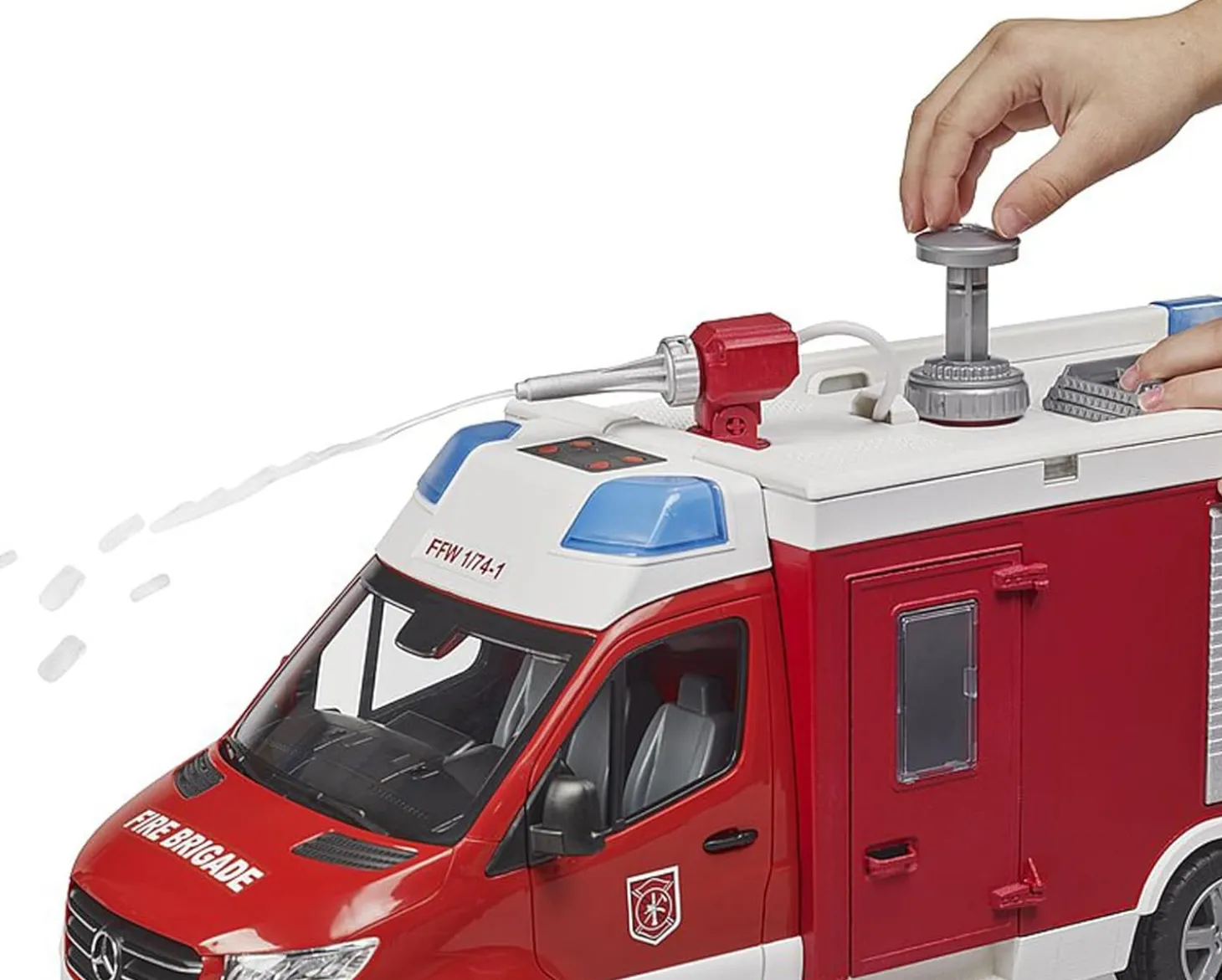 Bruder MB Sprinter Fire Rescue with Water Pump & L/S Module