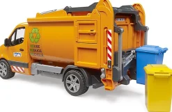 Bruder MB Sprinter Municipal Garbage Vehicle with Garbage Cans