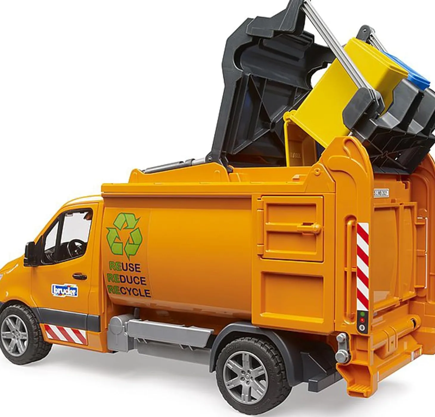 Bruder MB Sprinter Municipal Garbage Vehicle with Garbage Cans