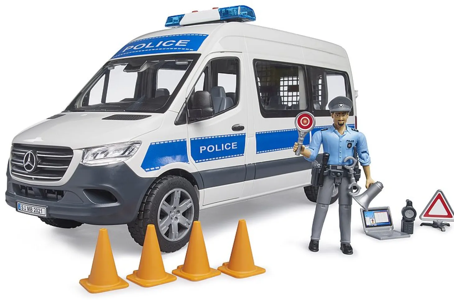 Bruder MB Sprinter Police emergency vehicle with Light & Sound Module