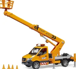 Bruder MB Sprinter Service Truck/Crane - Man Basket with Lights & Sounds Module