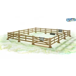 Bruder Pasture Fences for Farm Sets, Brown