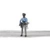 Bruder Policewoman Action Figure with Dark Skin and Accessories, 60431