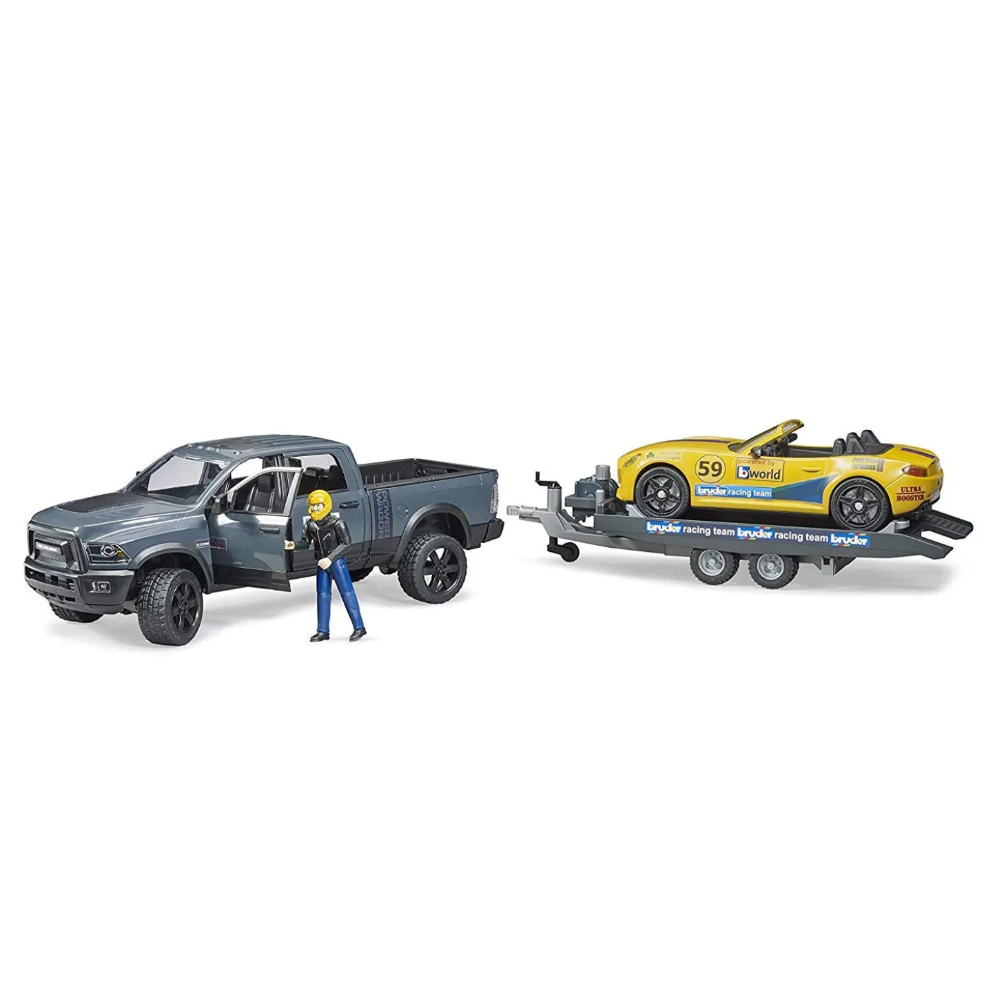BRUDER RAM 2500 Power Wagon with Roadster Racing Team