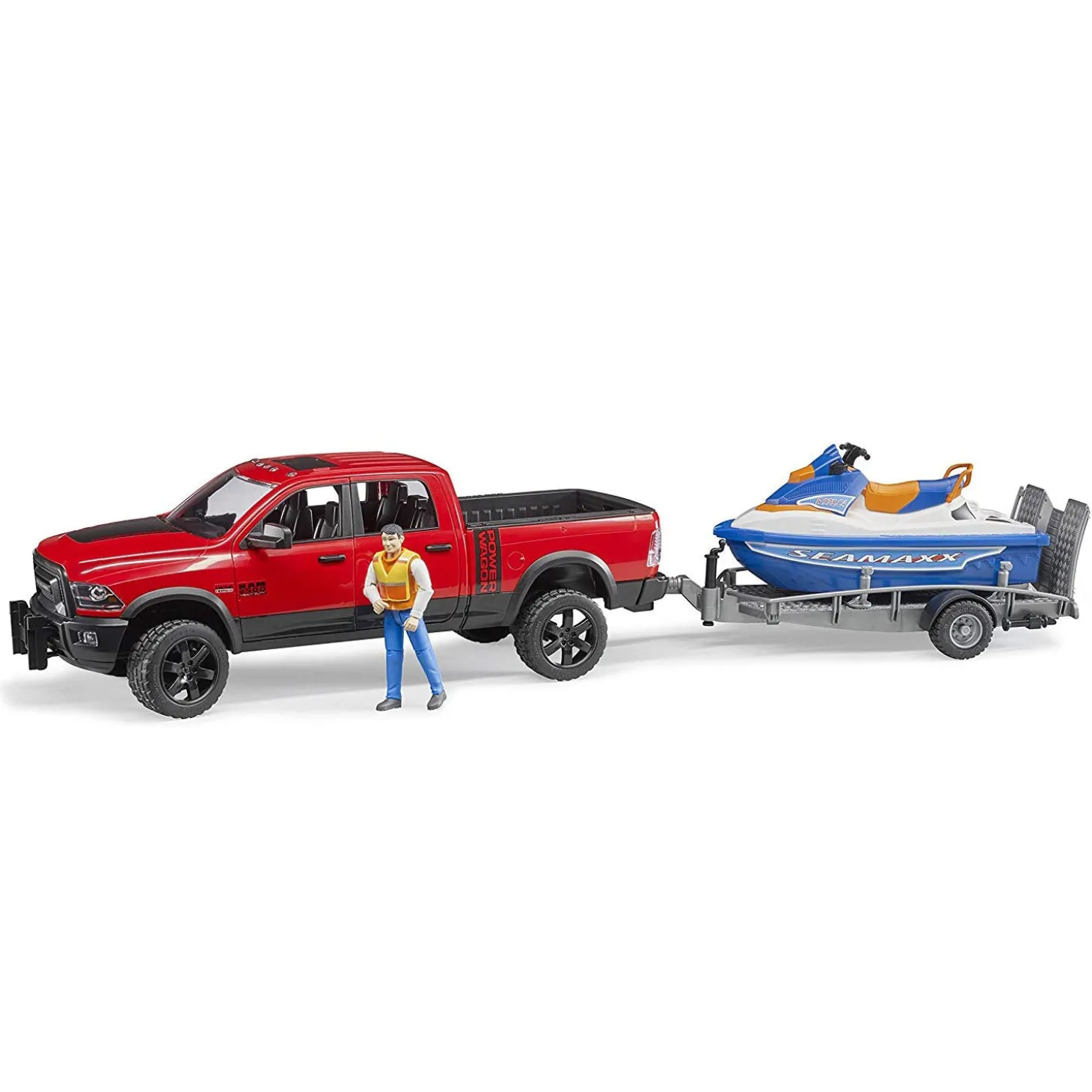 Bruder Ram 2500 Power Wagon W Trailer, Personal Water Craft