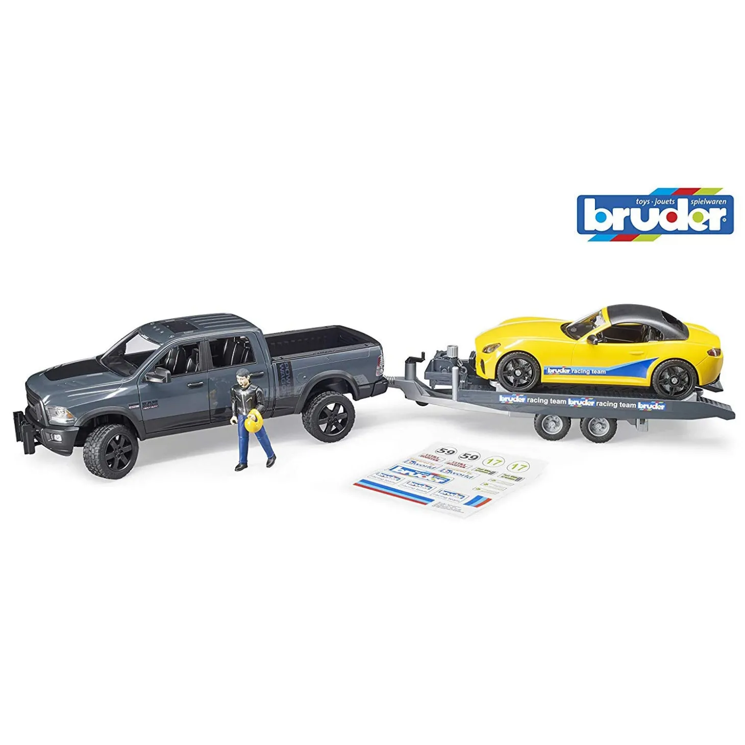 BRUDER RAM 2500 Power Wagon with Roadster Racing Team