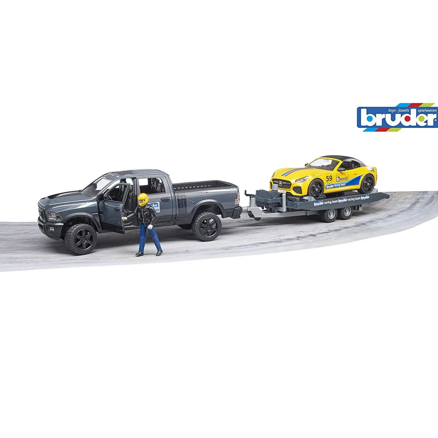 BRUDER RAM 2500 Power Wagon with Roadster Racing Team