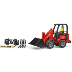 Bruder Schaeffer Compact Loader 2034 W Figure & Accessories
