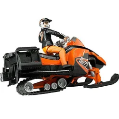 Bruder Snowmobile with Driver and Accessories