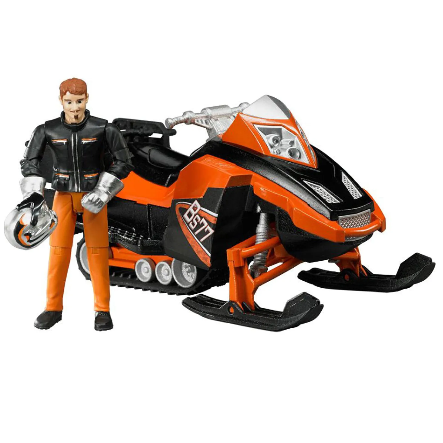 Bruder Snowmobile with Driver and Accessories