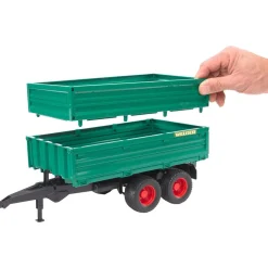 Bruder Toys Tandem Axle Tipping Trailer with Removable Top