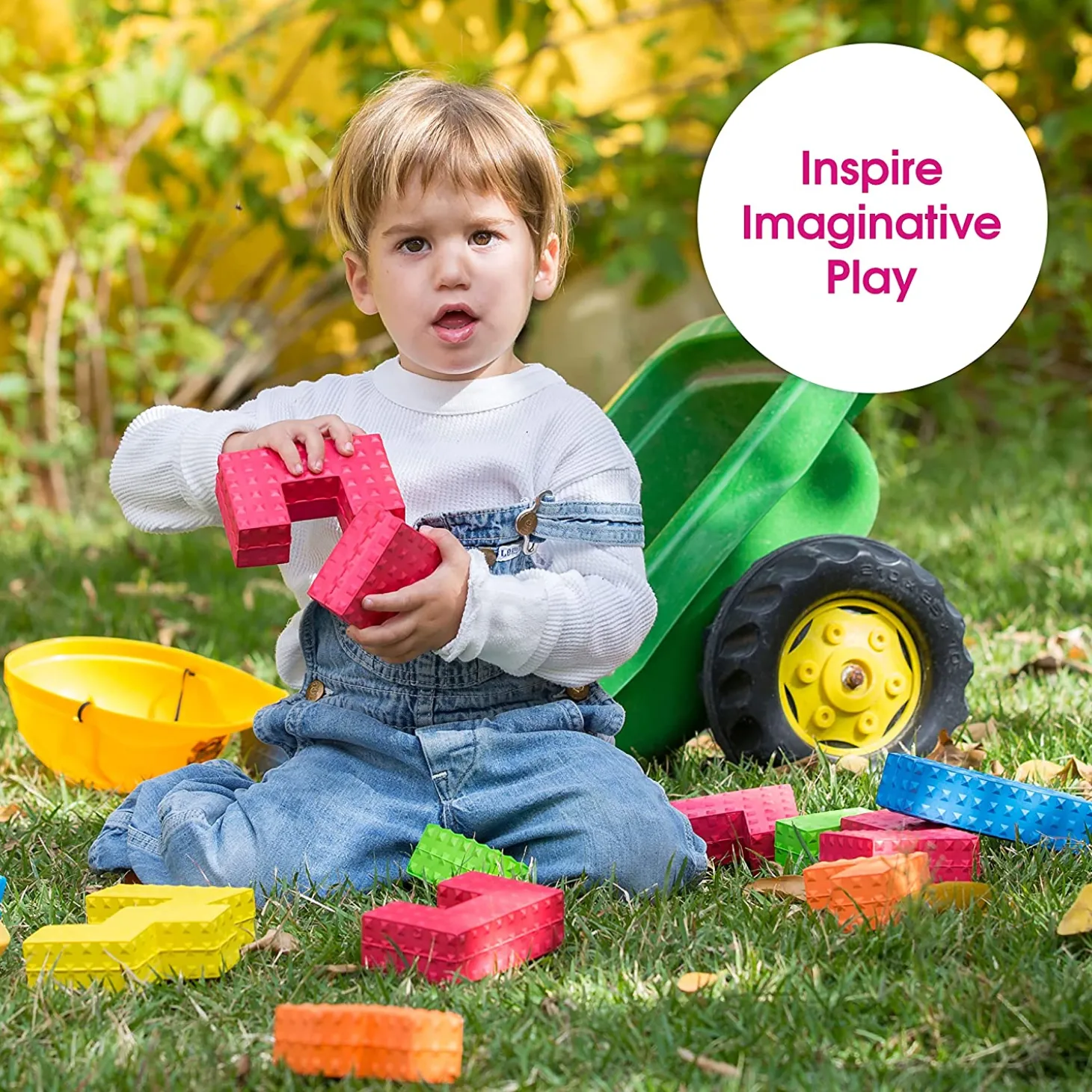 Edushape Easy Grip Puzzle Play Blocks - 18 Pieces