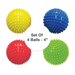 Edushape Sensory Balls, 4in Set of 4 Colors