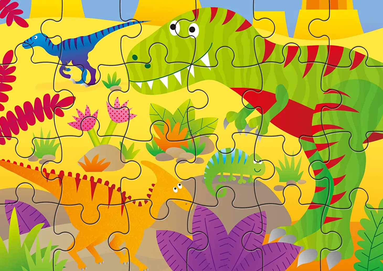 Galt 4 Puzzles In A Box - Dinosaurs