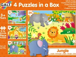 Galt 4 Puzzles In A Box - Jungle