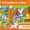 Galt 4 Puzzles In A Box - Woodland