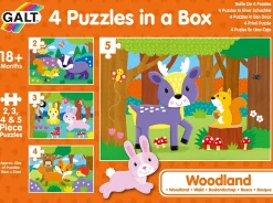 Galt 4 Puzzles In A Box - Woodland