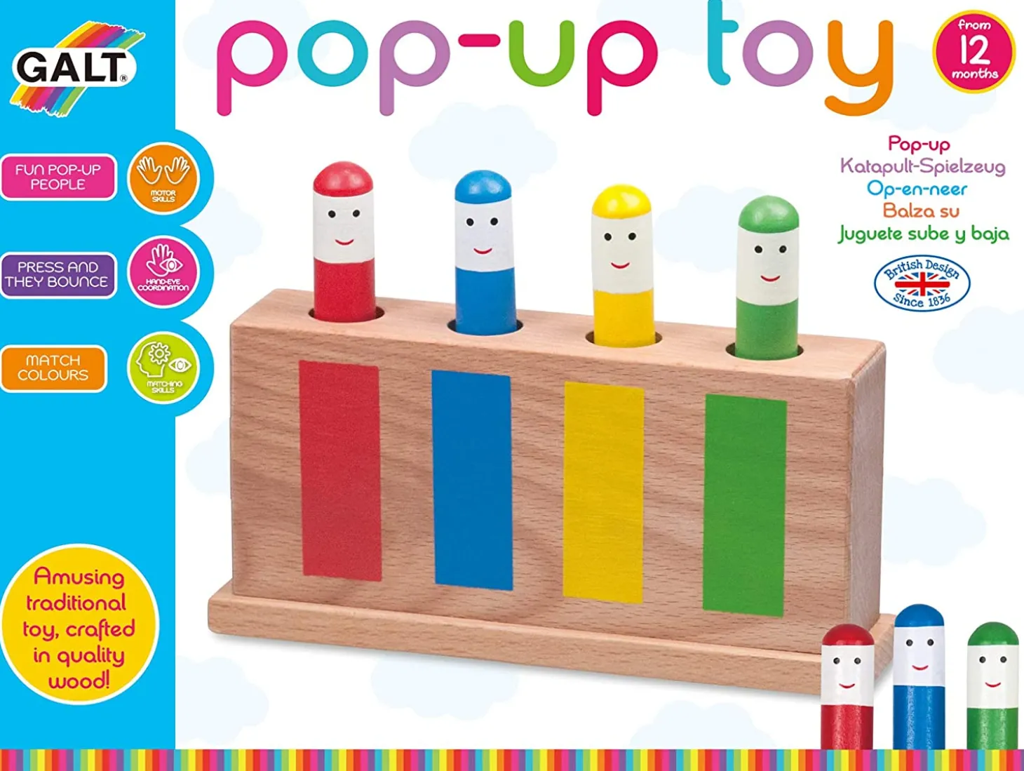 Galt Classic Wooden Pop Up Toy