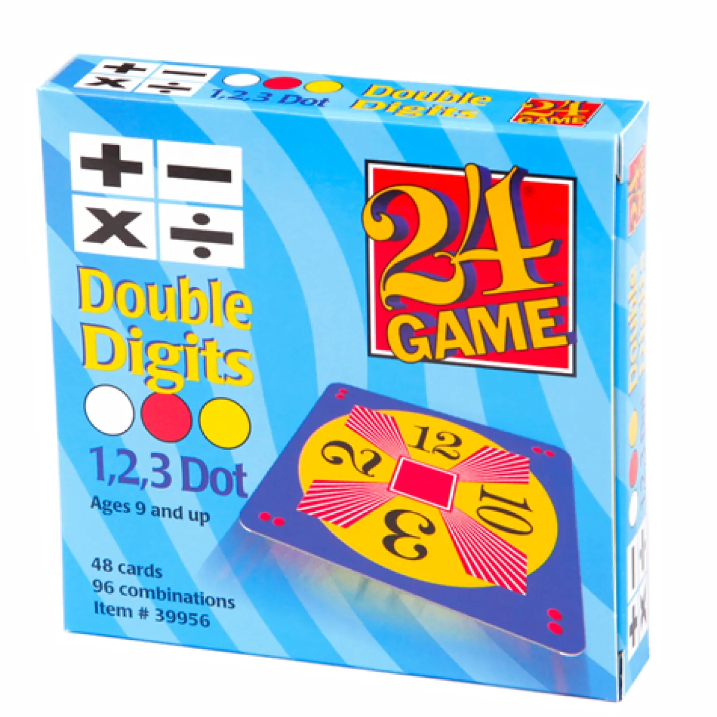 24 Game Double Digits Original Math Card Game, 48 Card Pack