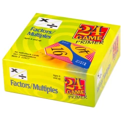 24 Game Factors and Multiples Math Card Game, 96 Card Pack