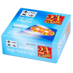 24 Game Variables Math Card Game, 96 Card Pack