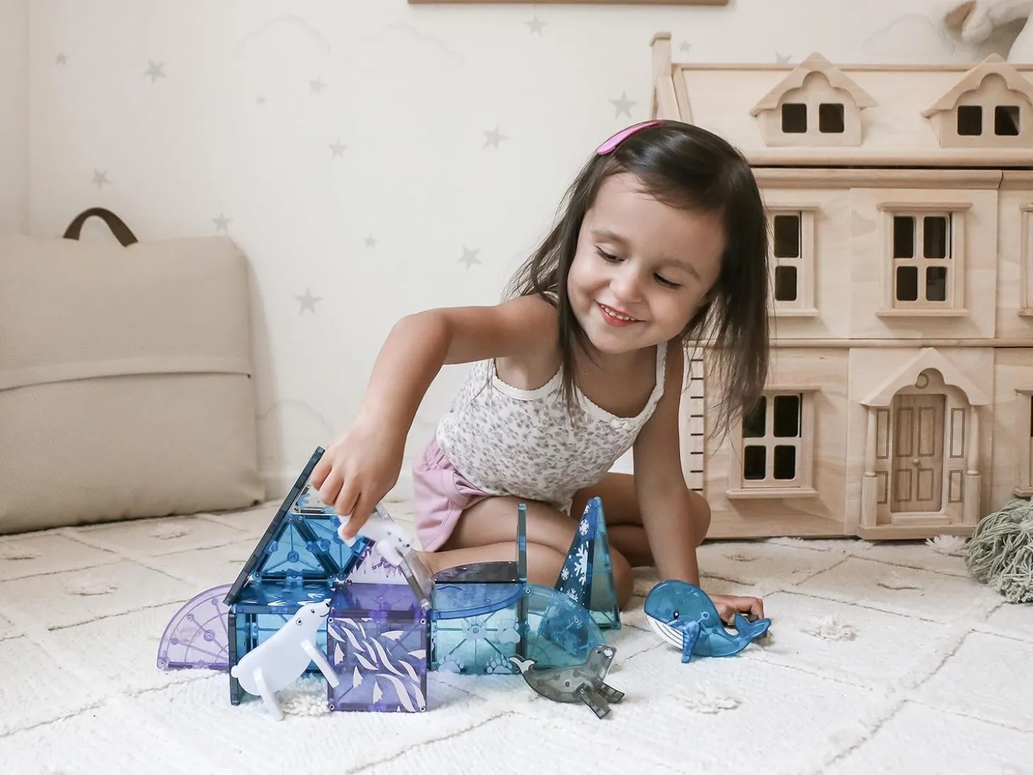 MAGNA-TILES Artic Animals Magnetic Construction Set - 25 Piece