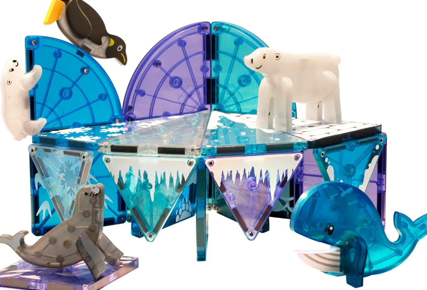 MAGNA-TILES Artic Animals Magnetic Construction Set - 25 Piece